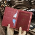 Gốc handmade da hộ chiếu túi lớp đầu tiên da retro hộ chiếu hộ chiếu đa chức năng gói tài liệu Crazy horse da hộ chiếu bộ