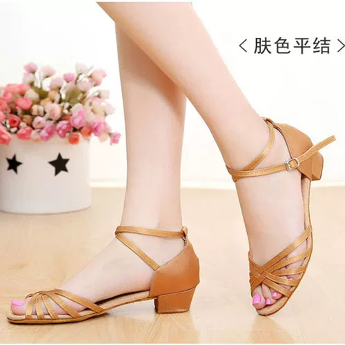 Детские туфли, танцующая детская белая обувь, подходит для начинающих, мягкая подошва