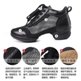 Летние белые туфли, танцующая обувь, из натуральной кожи, мягкая подошва