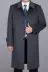 Trung niên người đàn ông của cha áo khoác trên đầu gối dài dài len cashmere áo khoác dày áo khoác áo gió mùa đông Áo len