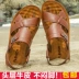 Dép nam mùa hè 2018 da giày bãi biển bình thường không trượt dép Hàn Quốc của nam giới dual-sử dụng triều mùa hè dép nam