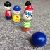 Mua một tặng mười trẻ em bằng gỗ phim hoạt hình bowling tập thể dục bé thực hành khả năng trẻ em phát triển đồ chơi thông minh Quả bóng bowling