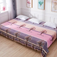 Pha lê giường nhung bao gồm một mảnh tấm vải liệm bìa tăng kang tatami bông chăn ga trải giường Twin QUILT - Trải giường drap bọc nệm