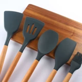 Silicone Spatter Soup Spoon не повредит лопату в горшка, длительность гемо -цифровой выши