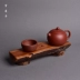 Vỏ Zaomu trà vuông nhỏ Tropsch Tropsch Tropsch đồ trang trí treo giữ cốc cốc pad tấm bọt khô khay đĩa gỗ Zaomu