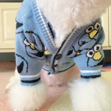 Tide Brand Pet Dog Cat Sweater Симпатичный вязаный кардиган Тедди Барлин Дума