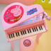 Pig Peggy Bàn Phím của Trẻ Em với Microphone Kara Bé Đồ Chơi 3 Piano 6 Năm Cô Gái Nhạc Cụ Đồ chơi âm nhạc / nhạc cụ Chirldren
