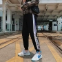Mùa thu 2018 quần bé trai xu hướng phiên bản Hàn Quốc gồm 9 chiếc quần ống rộng thông thường quần thể thao học sinh quần ống rộng quần jogger kaki