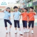 Dịch vụ làm vườn mẫu giáo hè 2019 đồng phục tiểu học và trung học cơ sở mới cho trẻ em quần áo thể thao ngắn tay - Đồng phục trường học / tùy chỉnh thực hiện