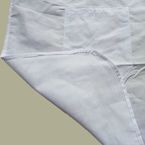 Белый истинный текстильный фартук продовольственный завод по заводу за фабрику защитных талии Limp Pocket Simple April Workshop Мужские женщины