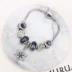 Châu Âu và Hoa Kỳ ngôi sao xanh nữ Pan kiểu vòng tay nữ phiên bản Hàn Quốc của sinh viên bông tuyết mặt dây chuyền hạt thủy tinh vòng tay trang sức thủy triều vòng cuff bạc Vòng đeo tay Cuff
