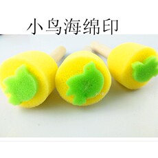 Кисть для рисования 多款海绵敲印颜料滚刷滚轮印章画刷幼儿园美工坊玩色涂鸦工具套装