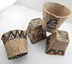 Nhỏ tám Lazi sáng tạo DIY bột giấy chậu hoa trắng với bột giấy vẽ tranh vật liệu nghệ thuật handmade 10 Túi Handmade / Creative DIY
