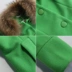 Sê-ri điểm ● giảm giá áo len lông thú cổ rộng cho phụ nữ 2018 mùa thu và mùa đông giải phóng mặt bằng trong phần dài của thủy triều áo - Trung bình và dài Coat