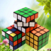 Thứ ba- thứ tự rubik của Cube người mới bắt đầu cô gái ba cấp mài vuông xác thực đồ chơi trí tuệ Mofang trẻ em bắt chước câu đố khuôn vuông đồ chơi nấu ăn Đồ chơi IQ