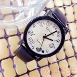 Трендовые модные парные часы для влюбленных, мужские часы, ремень для отдыха, женские часы, кварцевые часы, в корейском стиле, простой и элегантный дизайн