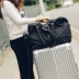 PT gấp túi du lịch hành lý lưu trữ túi công suất lớn tập thể dục di động nam giới và phụ nữ có thể được thiết lập trên các trường hợp xe đẩy