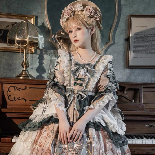 Оригинальное элегантное платье, Lolita OP, стиль Лолита