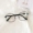 Hàn Quốc siêu nhẹ dễ thương kim loại vuông phẳng gương retro kính nữ khung đàn ông với kính cận sinh viên kính đen