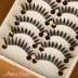 Nhật bản Đài Loan handmade lông mi giả trong suốt thân cây địa phương dày nude trang điểm lông mi SC16 keo dan mi Lông mi giả