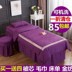 Một gia đình của pháp trị liệu massage vẻ đẹp bedspread Bốn sang trọng châu Âu duy nhất đơn giản đầu tròn Ngắn tùy chỉnh đặc biệt bedspread đẹp - Trang bị tấm ga trai giuong cho spa Trang bị tấm