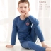 Quần áo trẻ em Disney đồ lót bé trai bộ bông trẻ em bé nhỏ trẻ em lớn quần áo mùa thu bé trai đồ ngủ - Quần áo lót