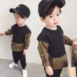 Детский модный осенний комплект, 2020, подходит для весны и осени, 0-1-2-3 лет