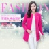 2018 mùa thu mới collarless len coat Slim mỏng kích thước lớn phụ nữ của phụ nữ phần dài áo len thủy triều áo khoác nữ đẹp Trung bình và dài Coat