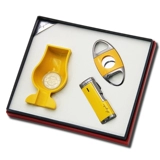 Комплект, пепельница, ветрозащитная зажигалка, 3 предмета, подарок на день рождения