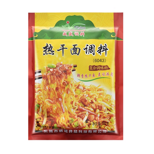 VII Huayang Authentic Wuhan Hot Dry Dry Loodles Специальная приправа горячая сухая лапша с кунжутным соусом.
