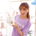 Chính hãng New Rabbit Rabbit Plush Toy Mô phỏng Thỏ trắng Búp bê Ragdoll Thỏ Sinh nhật Con gái Quà tặng - Đồ chơi mềm gấu bông teddy Đồ chơi mềm