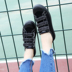 Đường phố bắn Hồng Kông giày vải nữ hoang dã Hàn Quốc phiên bản của Velcro Harajuku phẳng sinh viên giày nữ trọng lượng nhẹ thấp để giúp giày thường Plimsolls