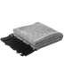 Bowen thợ nhuộm đen tối giản Bắc Âu và mô hình sóng hình học tua tấm thảm trắng giản dị đi chăn giường điều hòa không khí chăn - Ném / Chăn chăn lông cừu dày Ném / Chăn