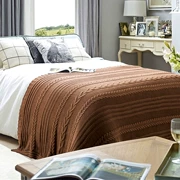 Giữa mô hình Bắc Âu trang trí chăn mền đơn sofa giải trí lười biếng chăn ngủ trưa chăn chân mền giường để tận kaki - Ném / Chăn