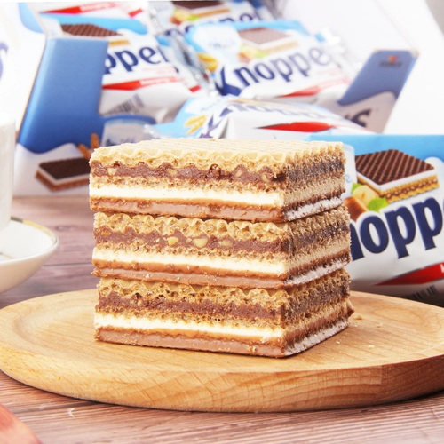Германия Knoppers Prestige Biscuits Milk jawelnut Chocolate 15 Dag Gift Box Импортированная сетевая красная погоня закуски