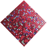 Металлическая самоклеющаяся мозаика на стену, 10mm