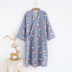 Áo ngủ nữ mùa hè cotton Nhật Bản phần mỏng lỏng phần dài áo choàng tắm giản dị đồ ngủ ngọt ngào dễ thương hấp nhà dịch vụ Night Robe