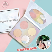 Gửi một bàn chải có độ bóng cao! VENUS MARBLE Venus bằng đá cẩm thạch bốn màu frit có độ bóng cao để làm sáng khay sửa chữa highlight dior 4 ô