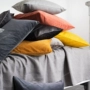 Nhung mới màu rắn đơn giản gối hiện đại sofa sang trọng đệm lớn giường gối đệm trở lại gối kèm chăn văn phòng