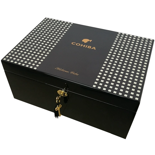 Сигарная увлажняющая коробка с высокой сигарной увлажняющей коробкой с сигарной коробкой увлажняющая коробка Cohiba сигара Luga бесплатная доставка