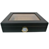 Кедровая деревянная сигарная коробка увлажняющая коробка кубинская сигарная увлажняющая коробка открытая окно черная сигара сигара сигарета сигарета