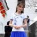 Mùa hè mới gió quốc gia ngắn tay t-shirt Mỏng thêu vòng cổ áo sơ mi đáy áo sơ mi Trung Quốc phong cách kích thước lớn thêu nữ áo phông nữ rộng Áo phông