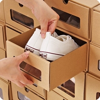 Обувь подходит для мужчин и женщин, коробка для хранения, экологичный кожаный ящик для хранения, увеличенная толщина