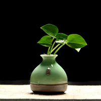 Longquan Celadon Antique Ceramic Vase Vase Counterpop Простая цветочная композиция декоративное фарфоровое украшение