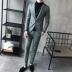 Bộ đồ da mùa thu nam phù hợp với phiên bản nam Hàn Quốc bộ vest nam trẻ trung Suit phù hợp