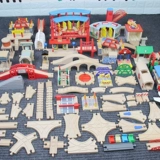 Магнитный туннель, поезд, метро, деревянная игрушка