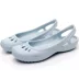 Crocs Trắng Nữ Vườn Mùa Hè Đi Biển Giày Chống Trơn Trượt Bệnh Viện Làm Việc Y Tá Giày Bao Đầu Dép Xăng Đan Và Dép Nhóm Mua Hàng dép quai hậu bánh mì 