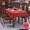 Khăn trải bàn dùng một lần xuống cấp hình chữ nhật dày lưới màu đỏ hộ gia đình không thấm nước khăn trải bàn chống vảy dầu khăn trải bàn dùng một lần - Các món ăn dùng một lần giá cốc giấy dùng 1 lần
