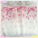 Белый шифоновый декор, в цветочек, с вышивкой, DIY, детская одежда