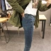 Mùa thu Hàn Quốc phiên bản của đa năng jeans nữ chân quần quần bút chì Slim stretch cao eo chín quần thủy triều của phụ nữ